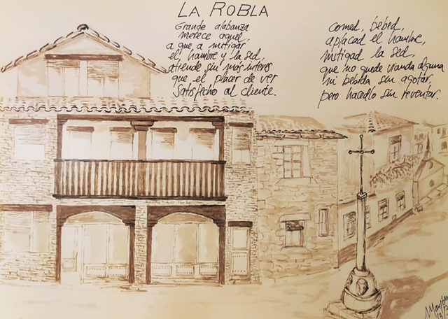 dibujo de la robla